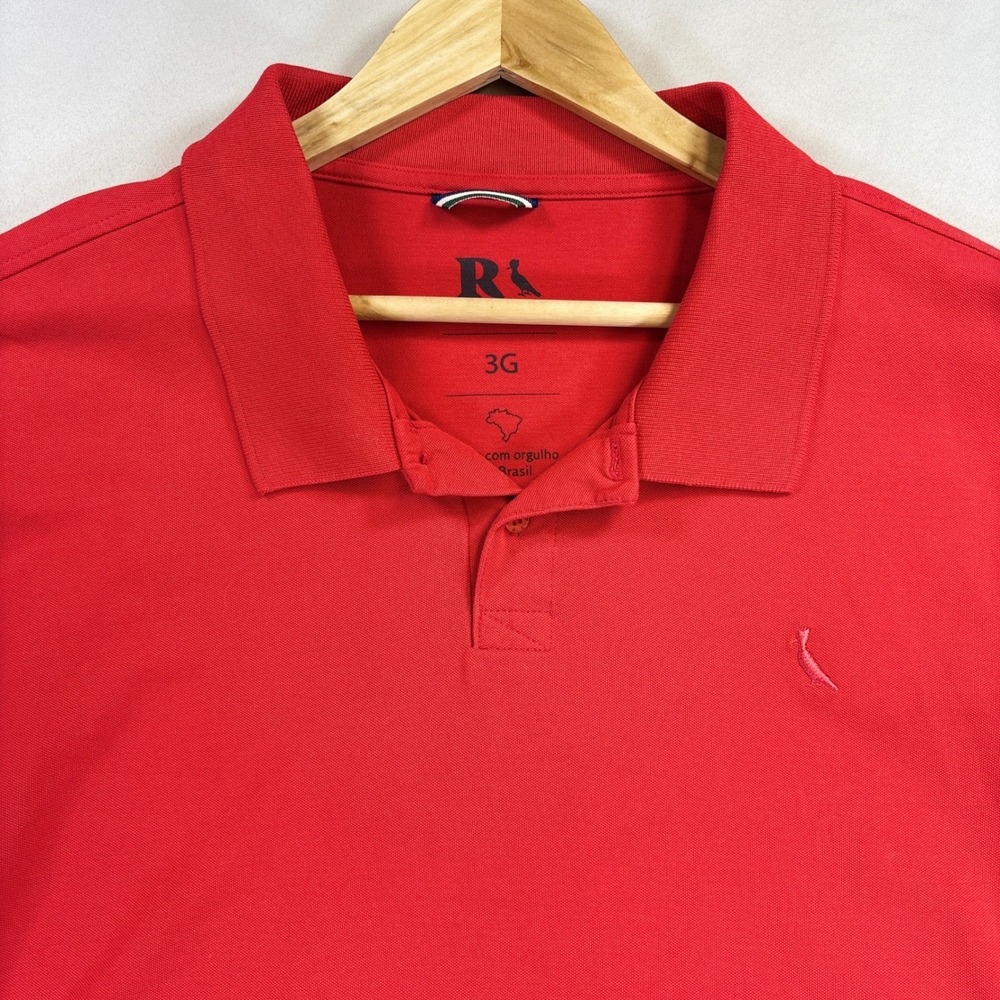 Reserva Pima Polo Shirt Mens Tagged 3G Red Orange Stretch Cotton Golf